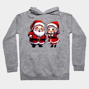 Happy Kawaii Santa Claus 06 Hoodie